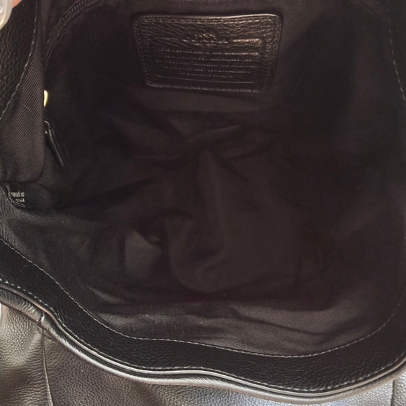 Coach Phoebe Black Pebbled Leather 3 Compartment Shoulder Bag F35723 - Picture 14 of 16